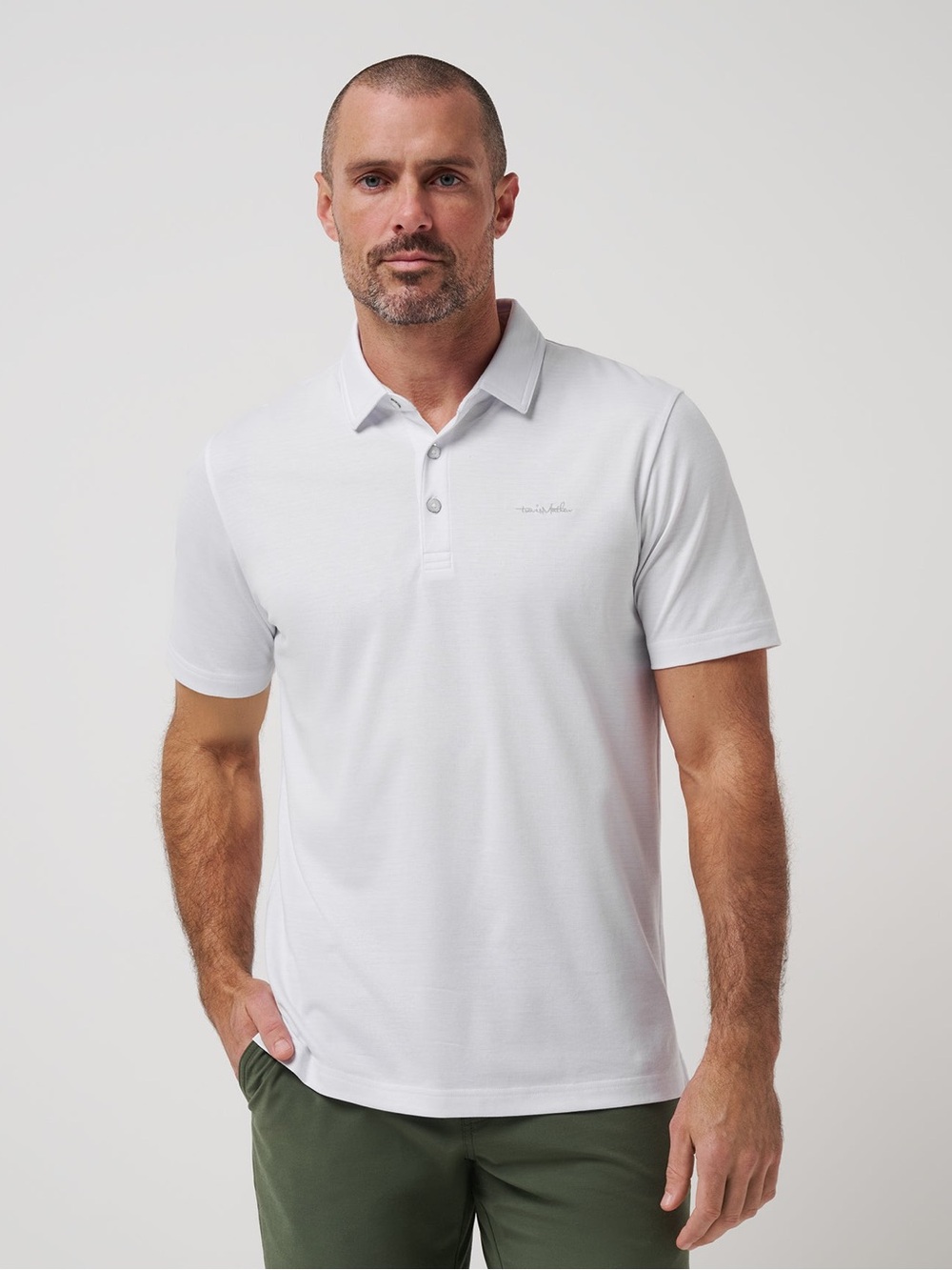 Travis Mathew the Zinna polo 2.0 in white NWT